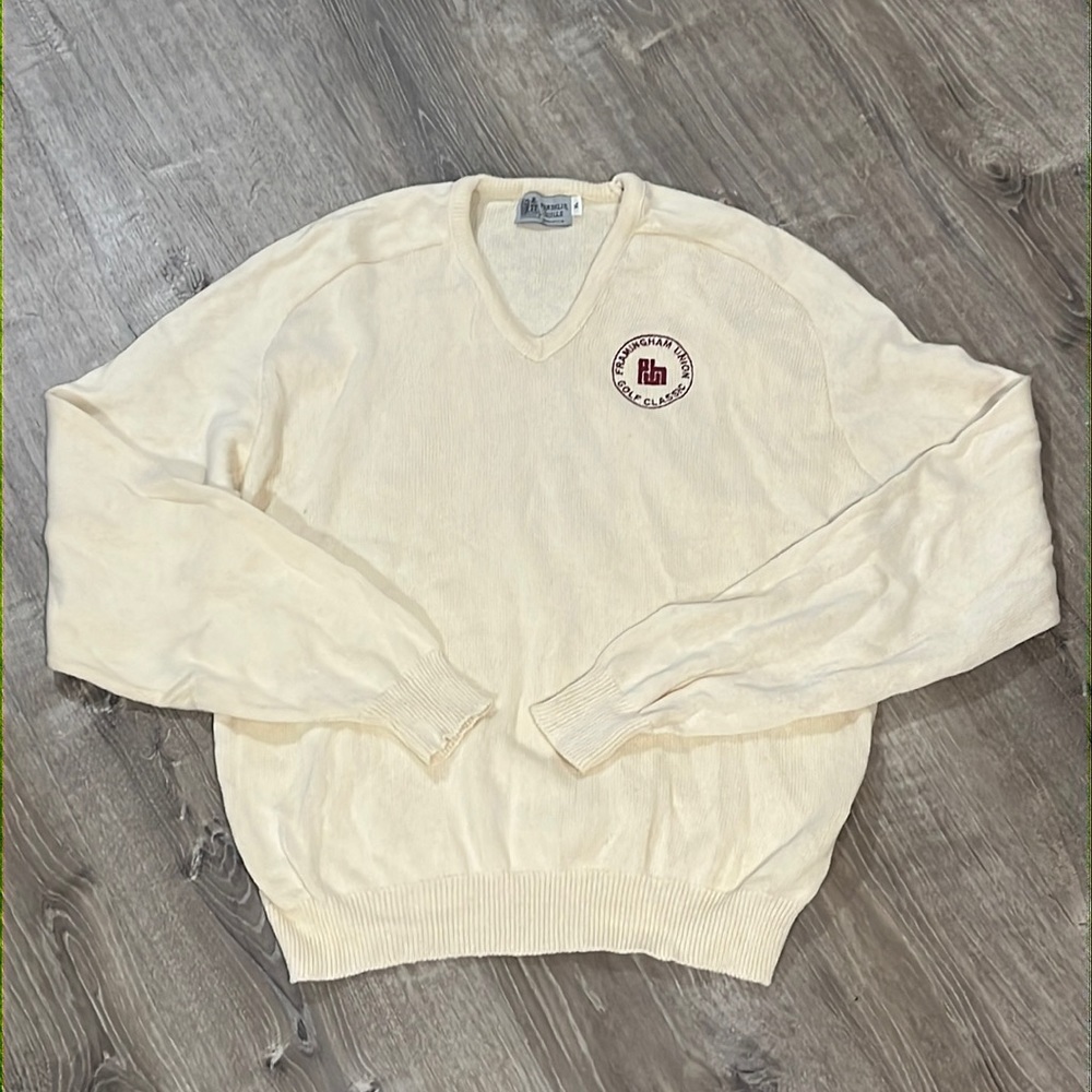 Vintage Golf Classic Tournament Sweater by Franklin Mills - Framingham Union